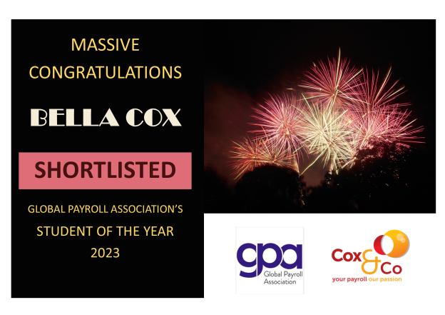 Bella Cox - shortlisted for Global Payroll Associatinos' Student of the Year