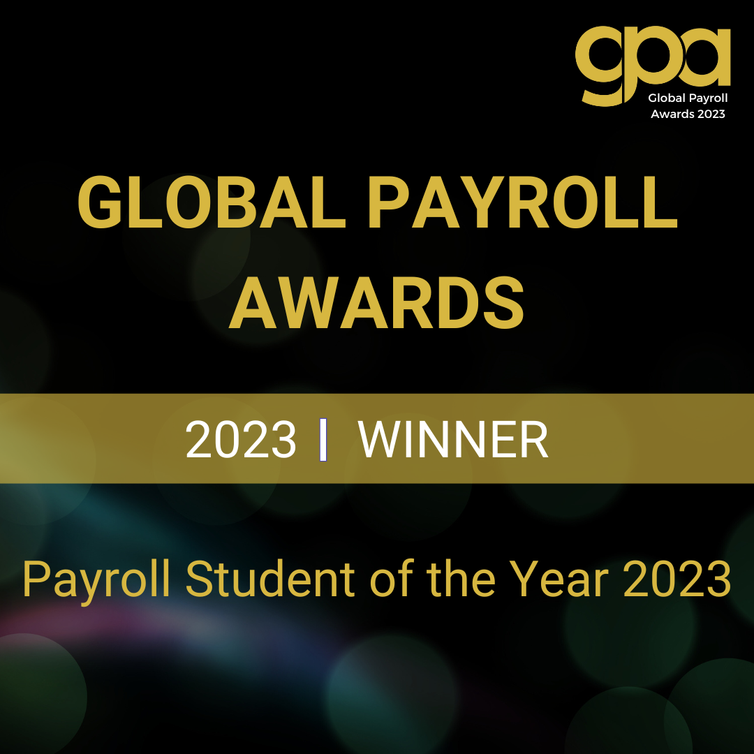 Winner - Payroll Student of the Year 2023